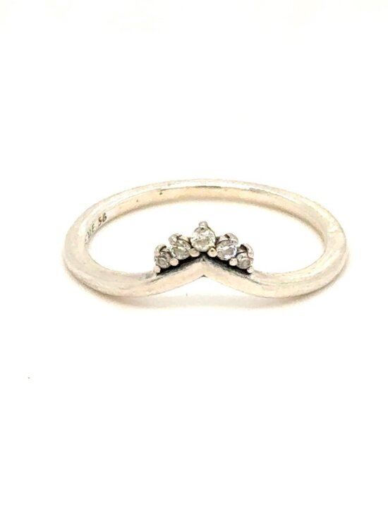 Pandora Tiara Wishbone Ring - Picture 1 of 8